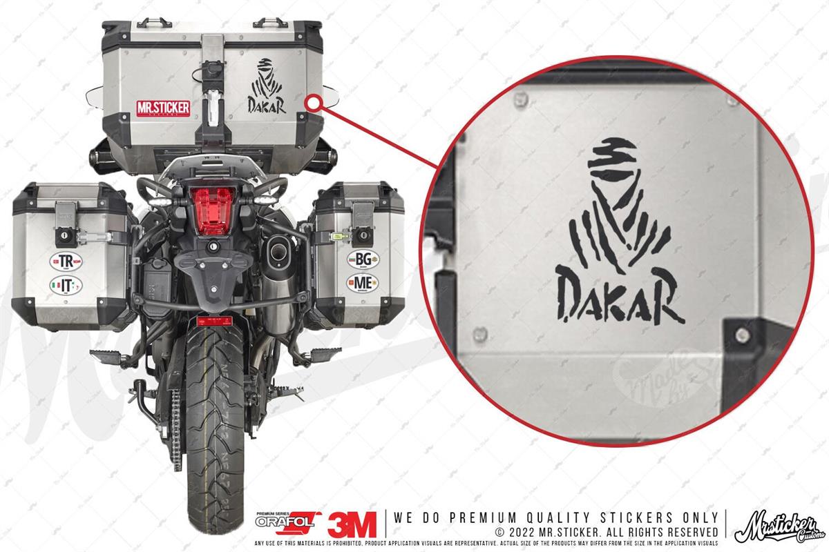 RFBK29 Siyah Reflektif Dakar Etiketi