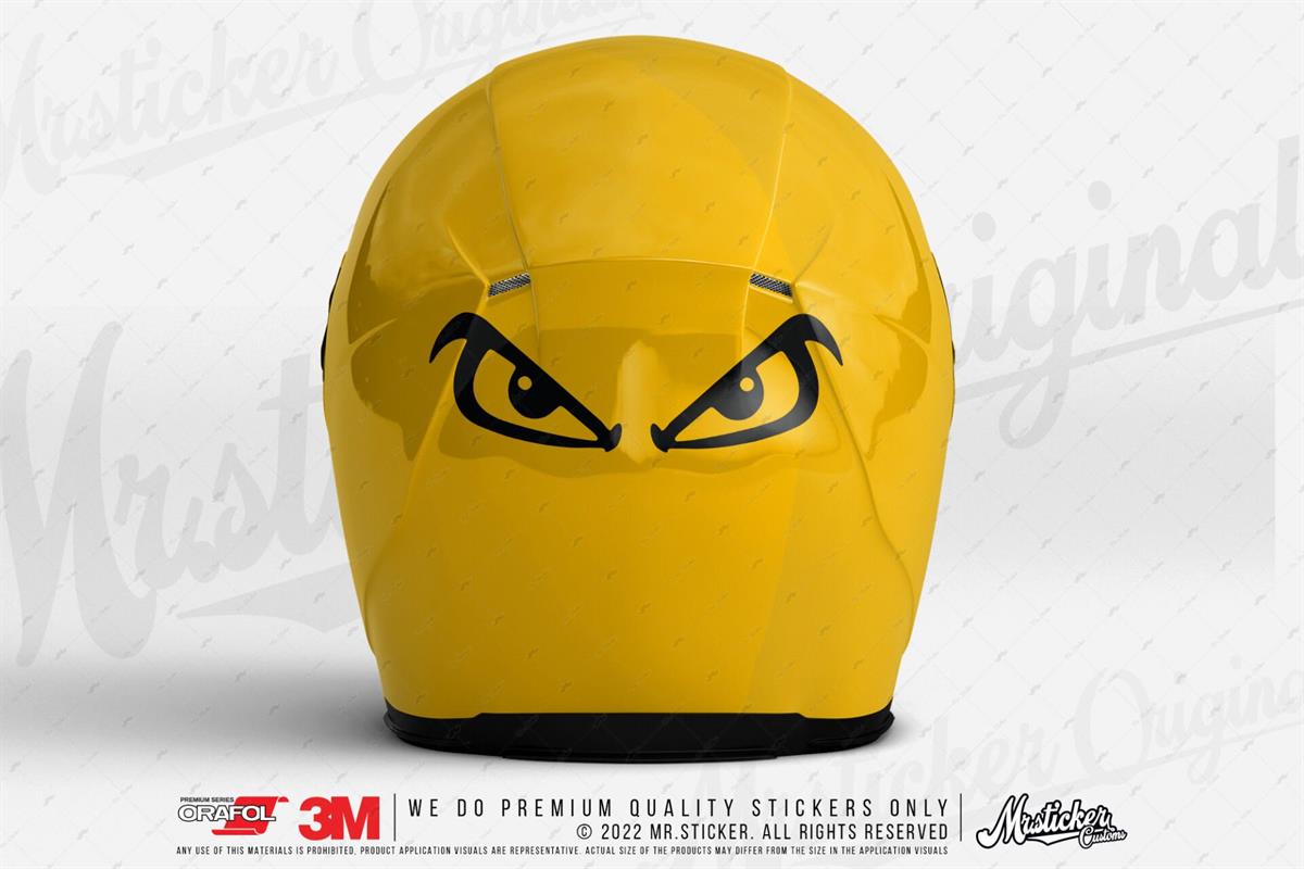 RFBK41 Siyah Reflektif Kızgın Gözler Etiketi