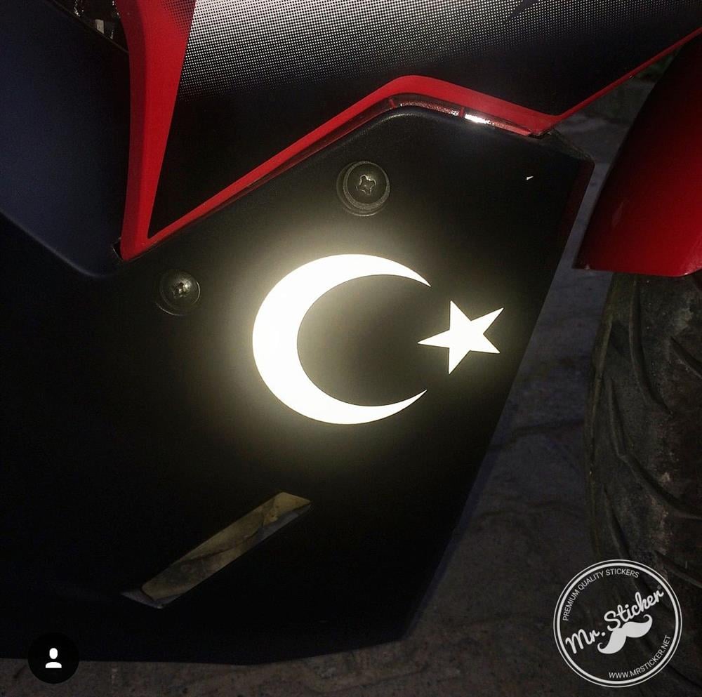 RFHLM13 Reflektif Ay Yildiz Etiketi