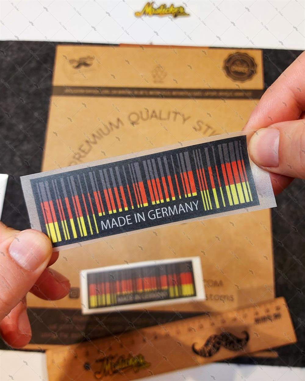 RFHLM144 Reflektif Made In Germany Yazili Barkod Etiketi 2 li Set