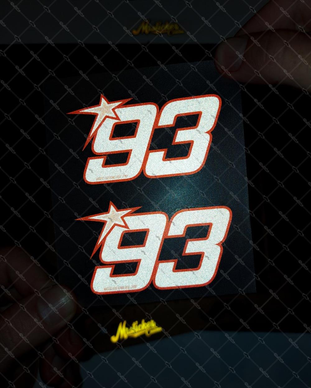 RFHLM153 Reflektif 93 Numara Etiketi 2 li Set