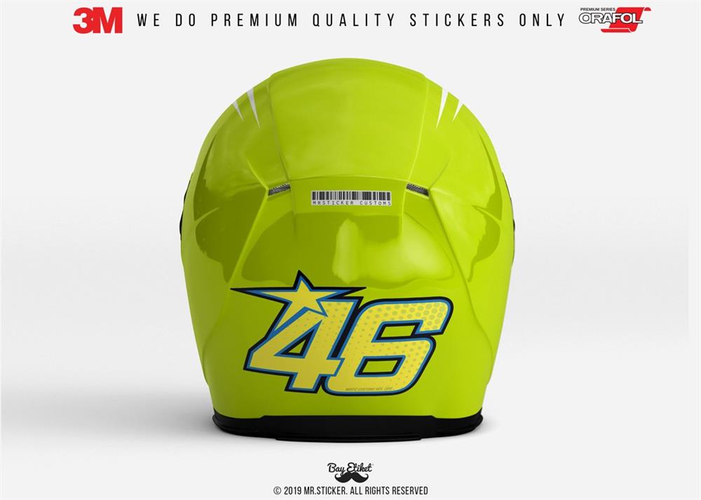 RFHLM159 Reflektif 46 Numara Etiketi Buyuk Boy