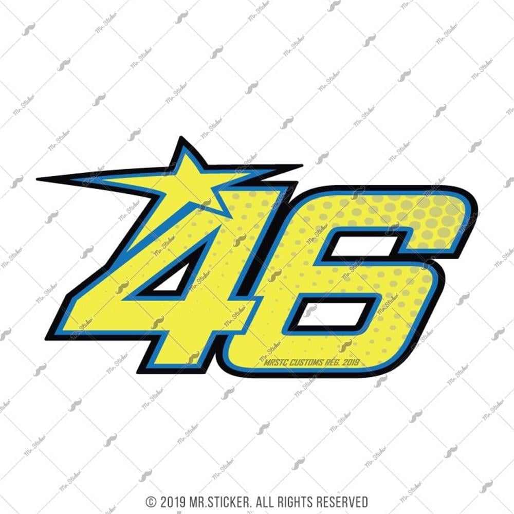 RFHLM159 Reflektif 46 Numara Etiketi Buyuk Boy