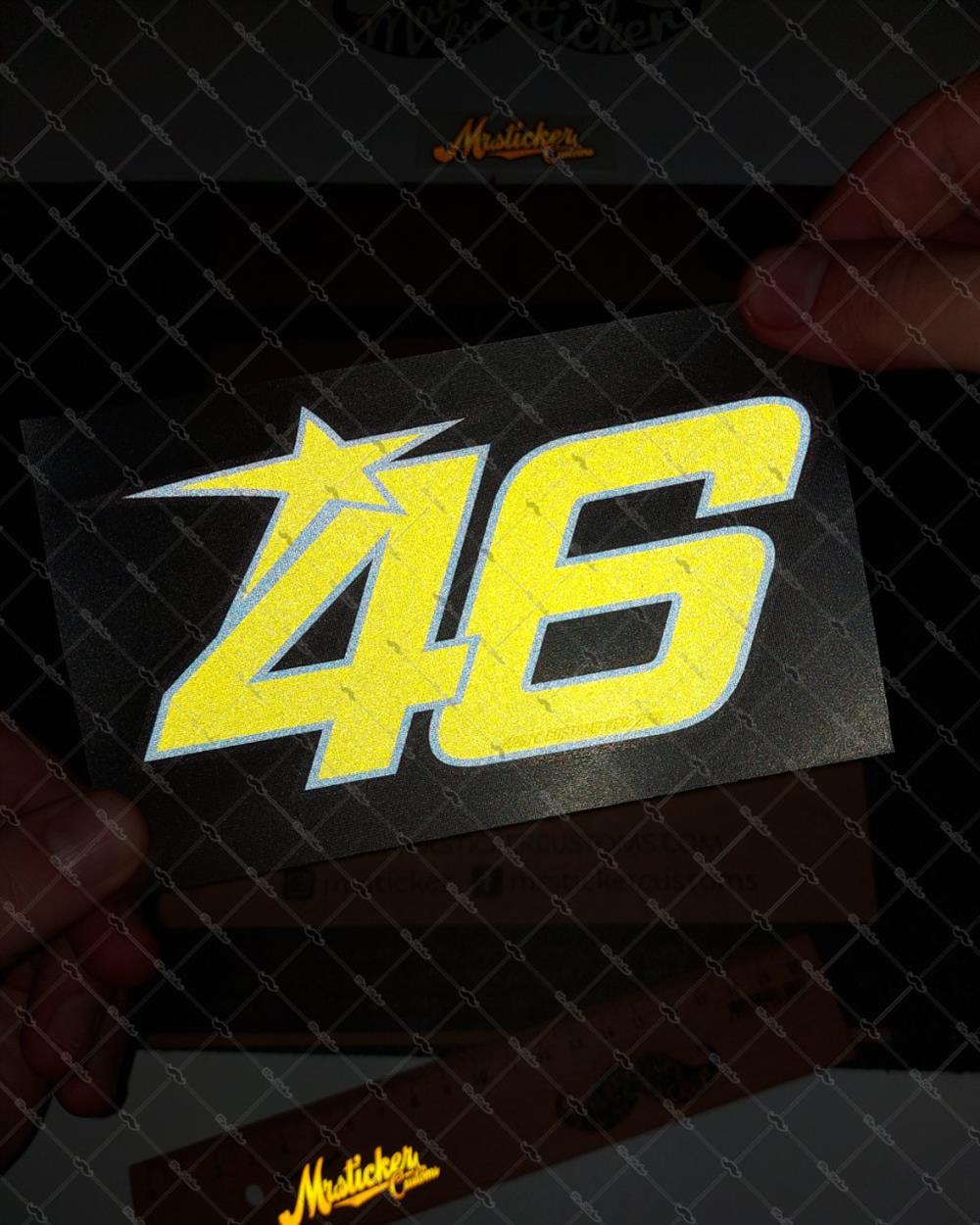 RFHLM159 Reflektif 46 Numara Etiketi Buyuk Boy