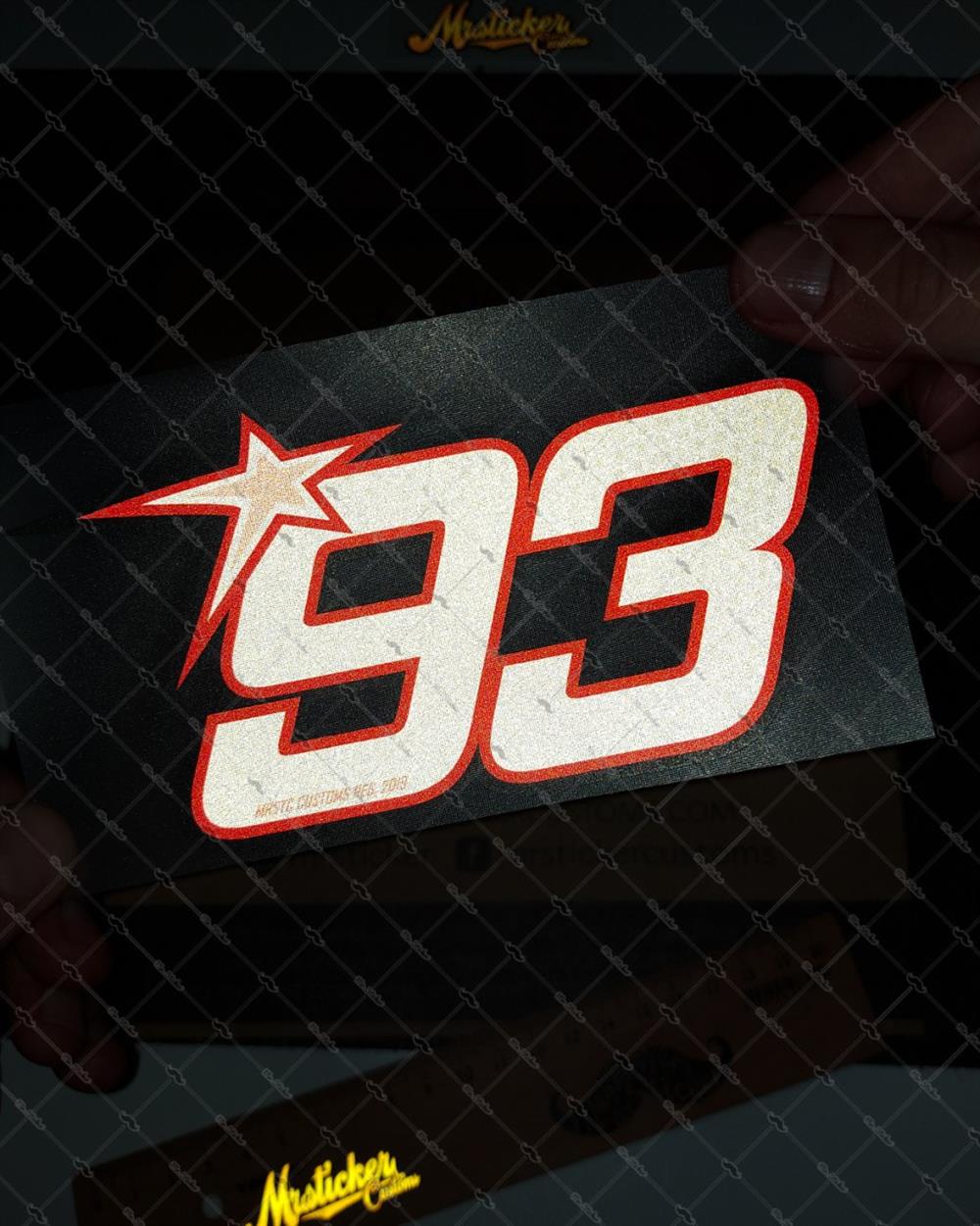 RFHLM160 Reflektif 93 Numara Etiketi Buyuk Boy