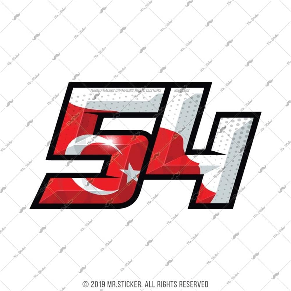 RFHLM161 Reflektif 54 Numara Etiketi Buyuk Boy