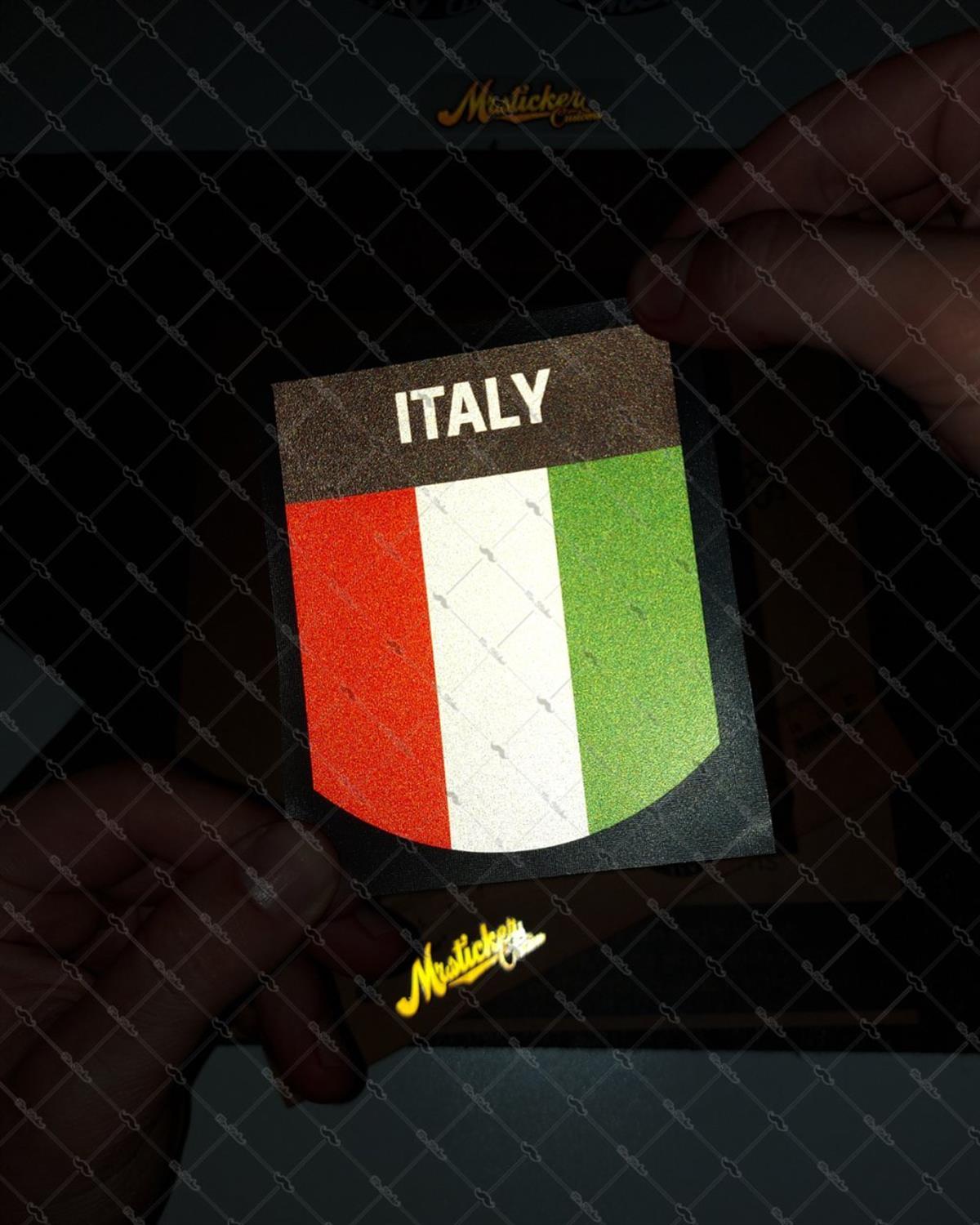 RFHLM177 Reflektif Italy Yazili Etiket