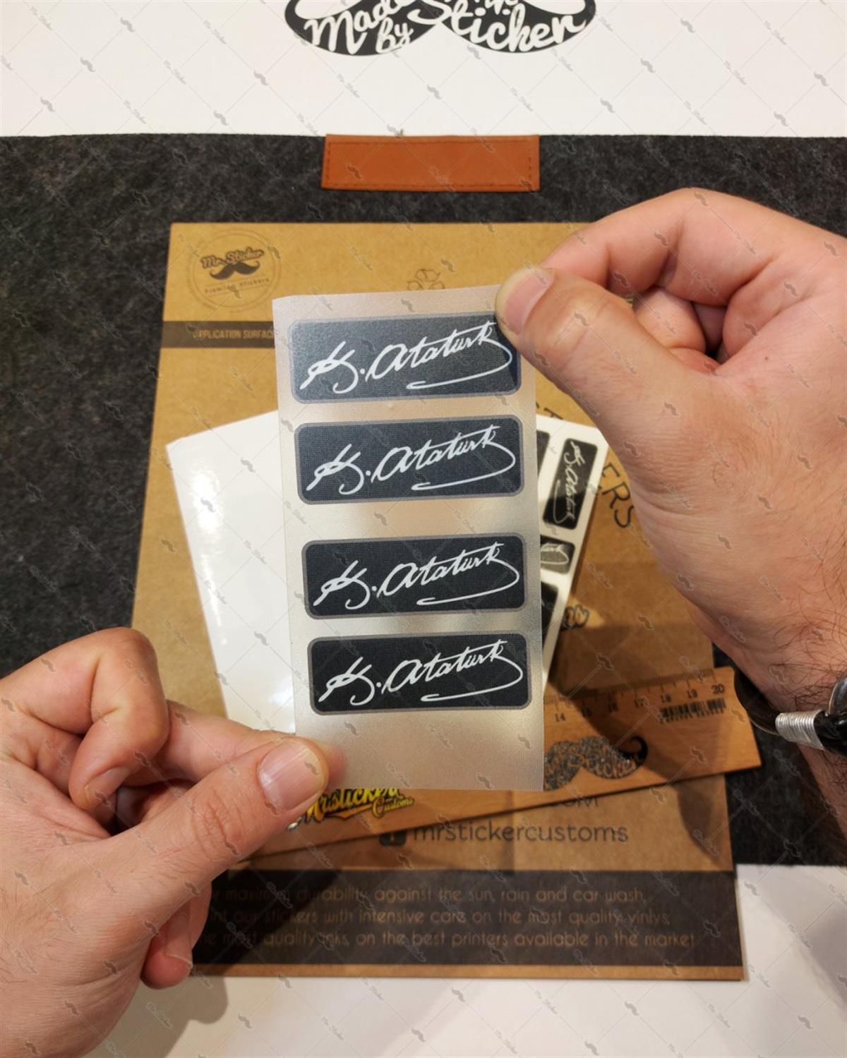 RFHLM228 Reflektif Kemal Ataturk Imza Seti - 9 lu Set