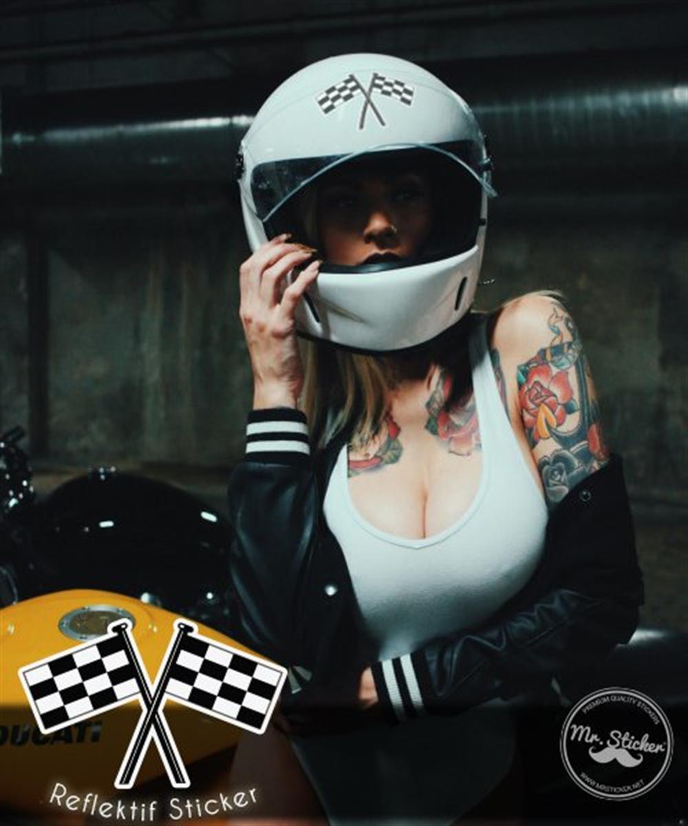 RFHLM6 Reflektif Damali Bayrak Etiketi