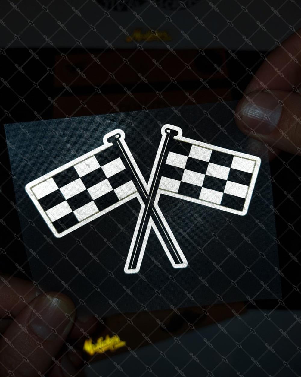 RFHLM6 Reflektif Damali Bayrak Etiketi