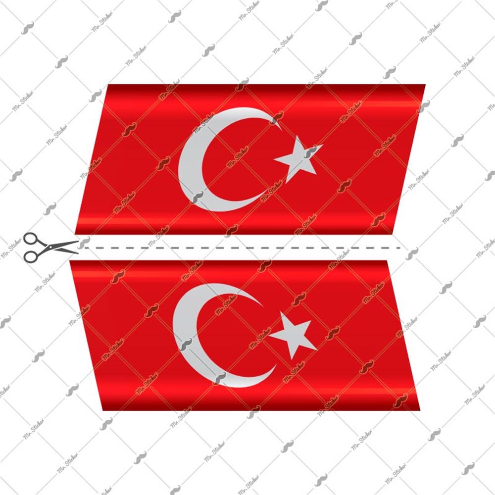 RFHLM64 Reflektif Ay Yildiz Etiketi - Simetrik 2li Set