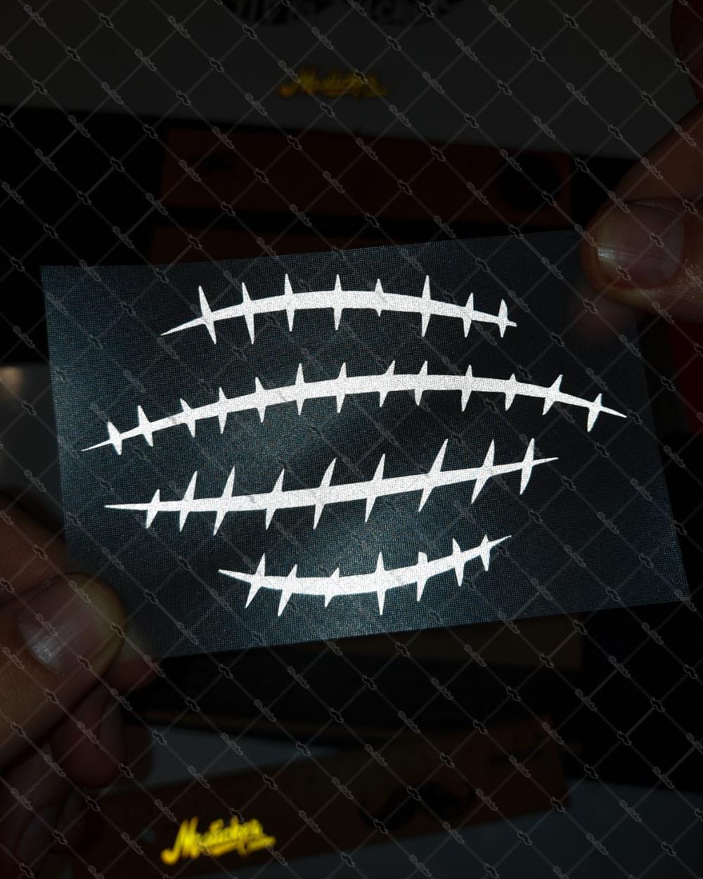 RFHLM79 Reflektif Yarik Dikis Efekti - 4lu Set