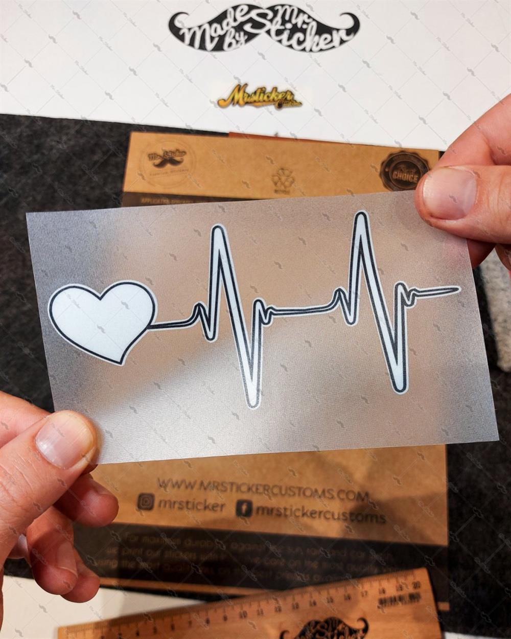 RFHLM86 Reflektif Kalp Ritm Etiketi