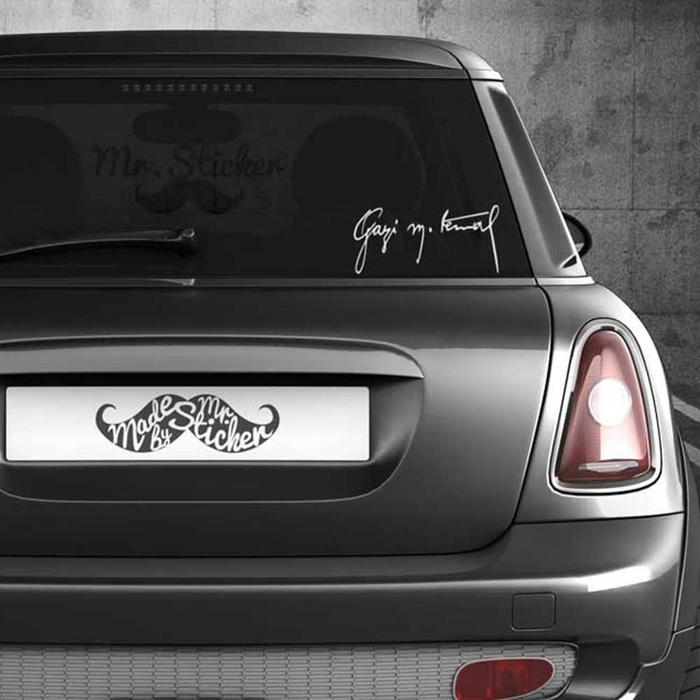 RFHLM96 Reflektif Gazi Mustafa Kemal Imzasi - Buyuk Boy