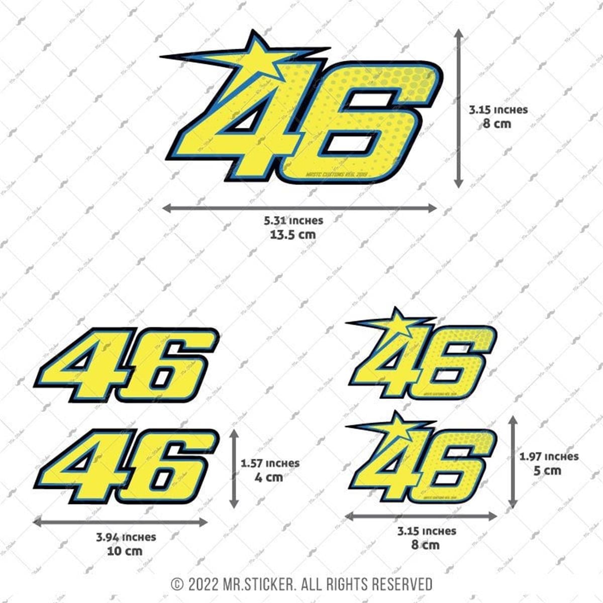 RFHLMBDL1 Reflektif 46 Numara Seti