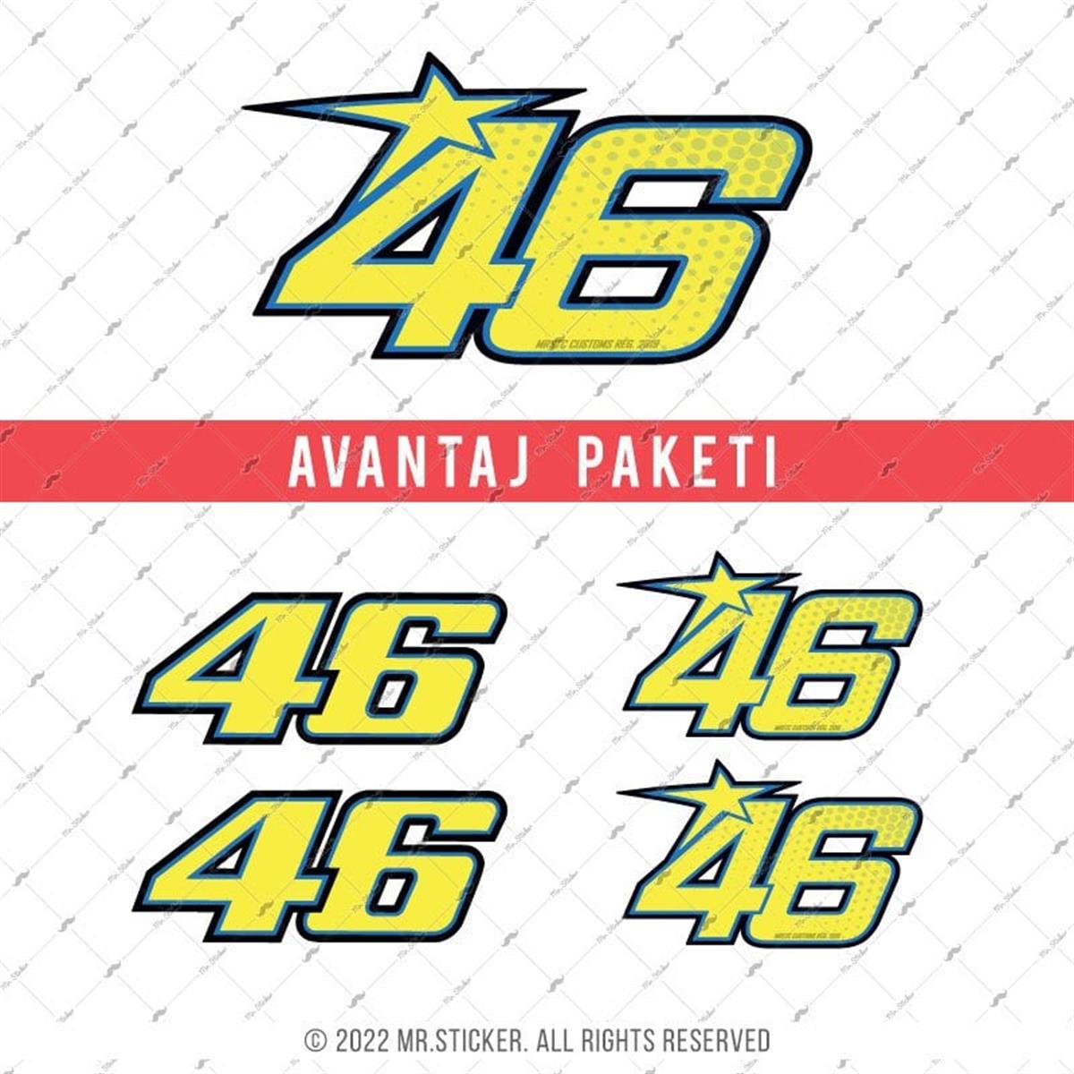 RFHLMBDL1 Reflektif 46 Numara Seti