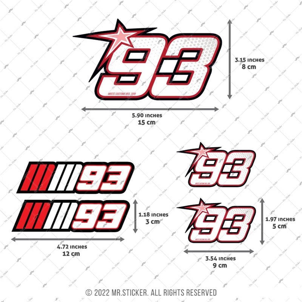 RFHLMBDL2 Reflektif 93 Numara Seti