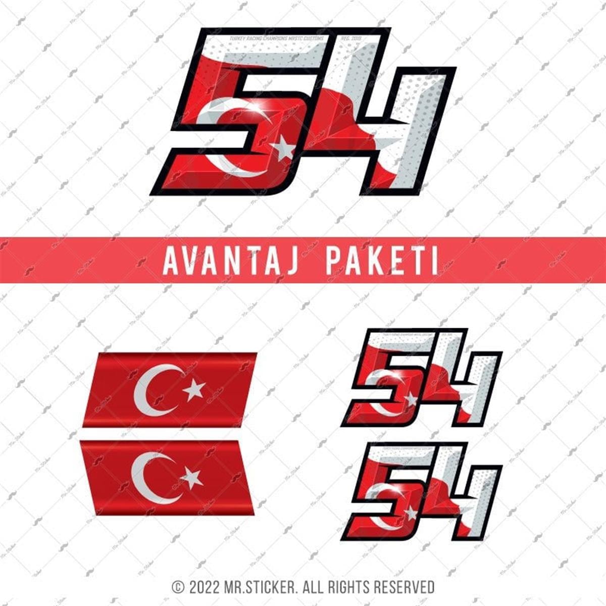 RFHLMBDL3 Reflektif 54 Numara Seti