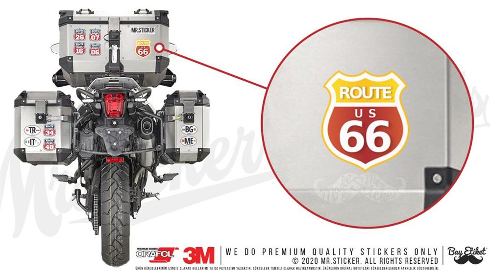 ROU1 Route 66 Etiketi