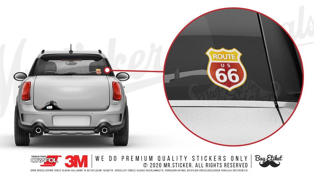 ROU1 Route 66 Etiketi