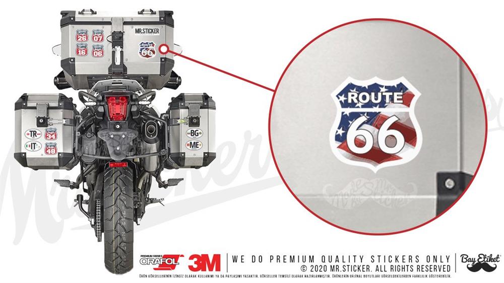 ROU6 Route 66 Etiketi