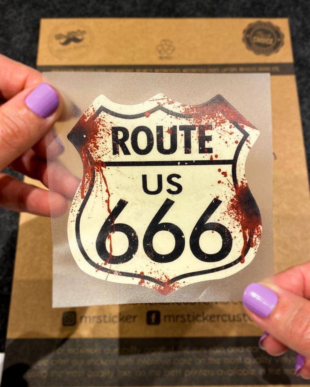 ROU7 Route 666 Etiketi