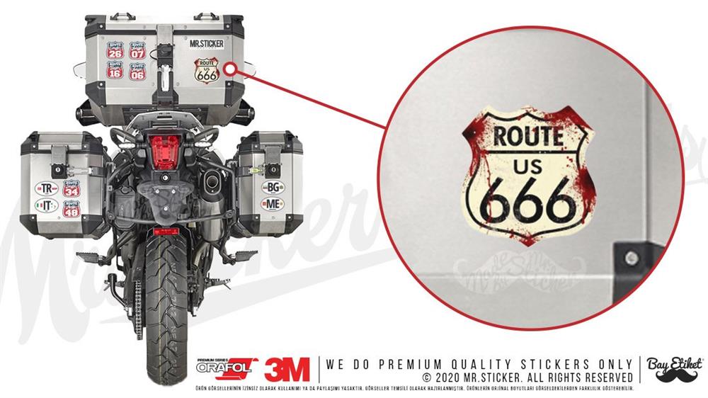 ROU7 Route 666 Etiketi