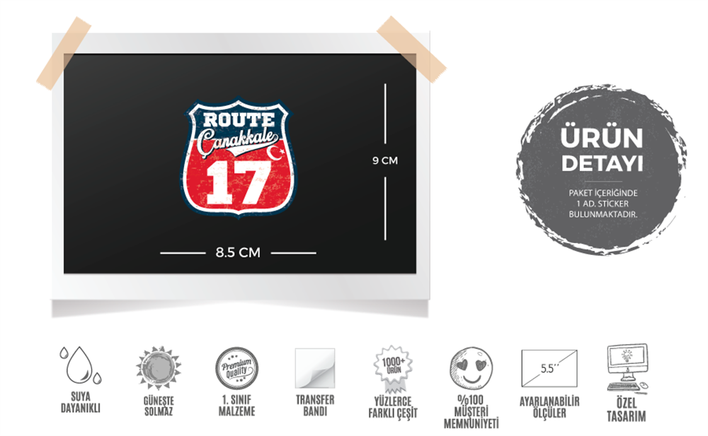 ROUP29 Route Çanakkale 17 Etiketi
