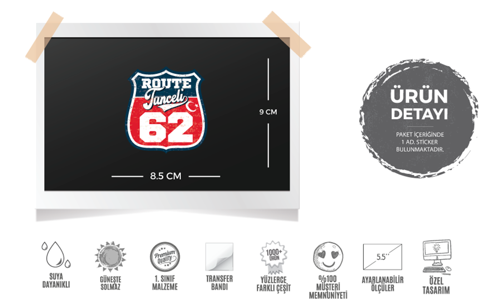 ROUP74 Route Tunceli 62 Etiketi