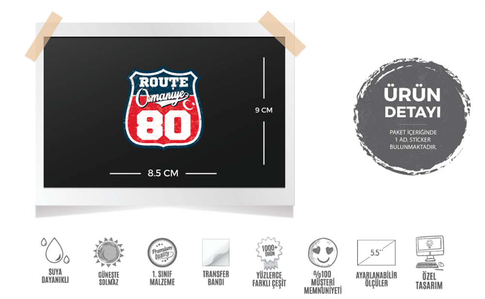 ROUP92 Route Osmaniye 80 Etiketi