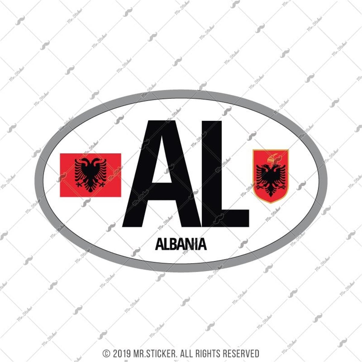ULK23 Arnavutluk (AL) Reflektif Ulke Etiketi