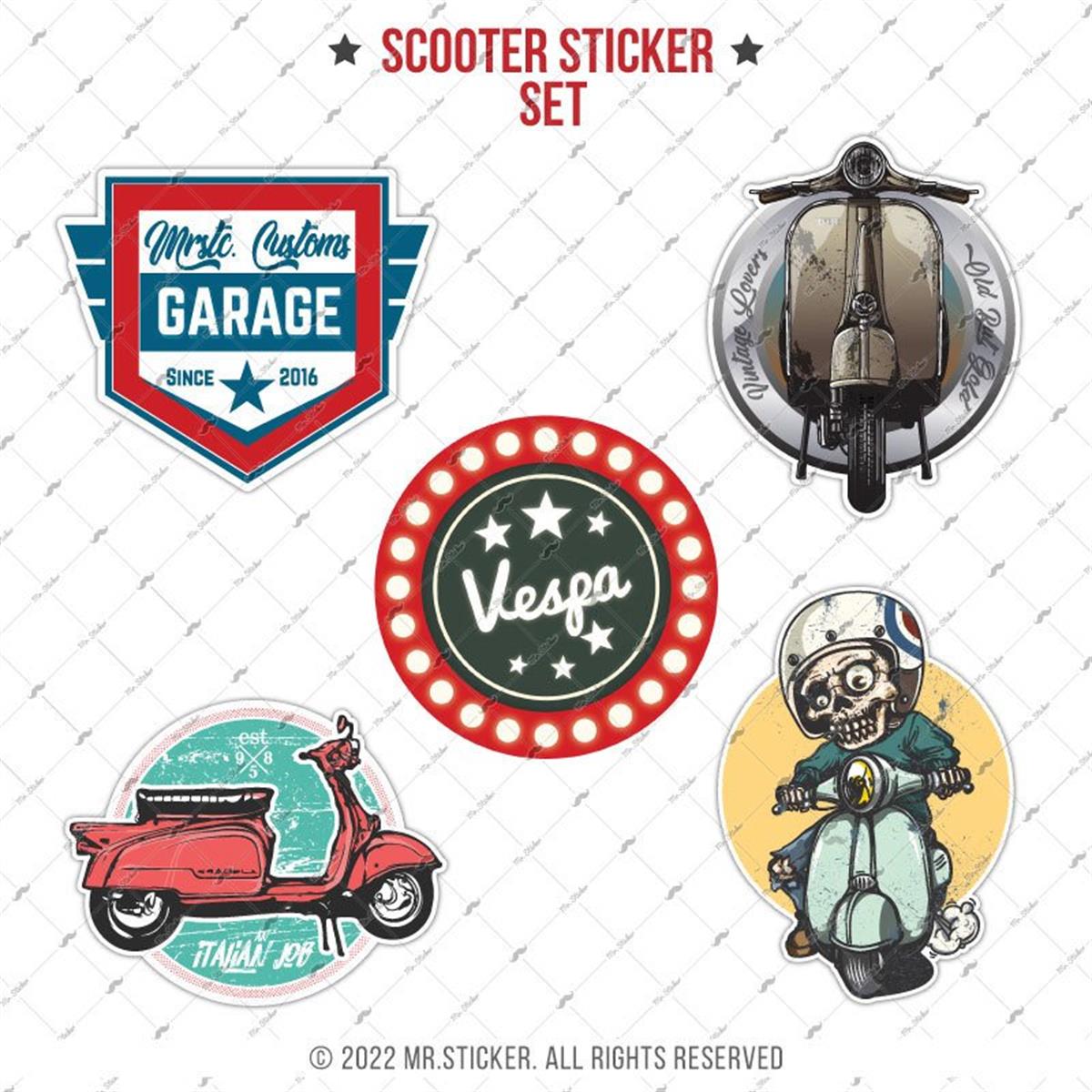 VSPBDL1 Scooter Sticker Seti