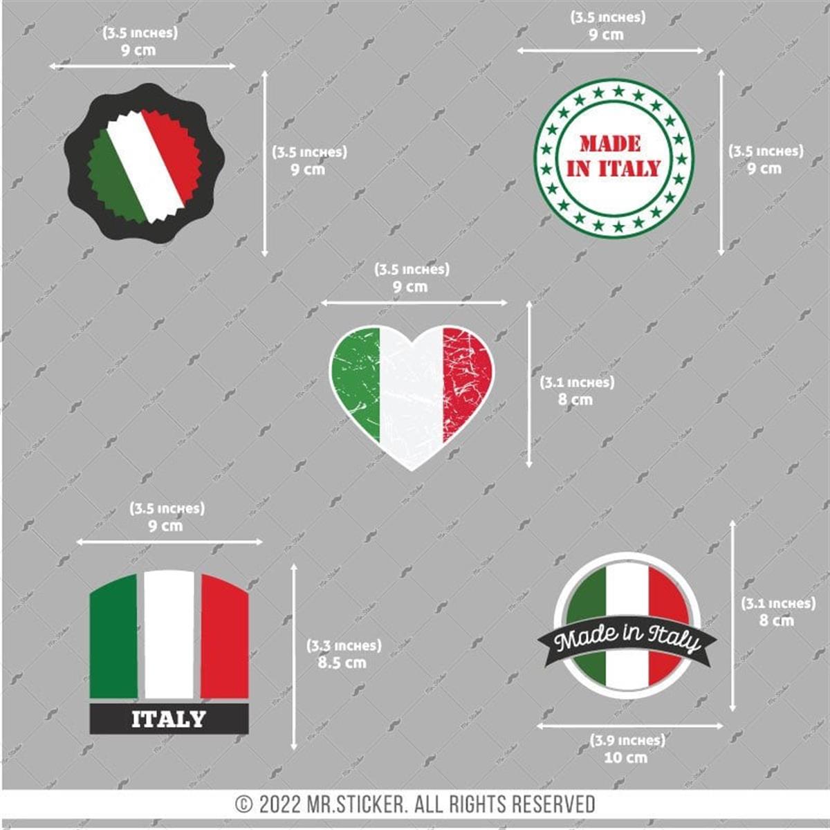 VSPBDL11 Italya Bayragi Sticker Seti