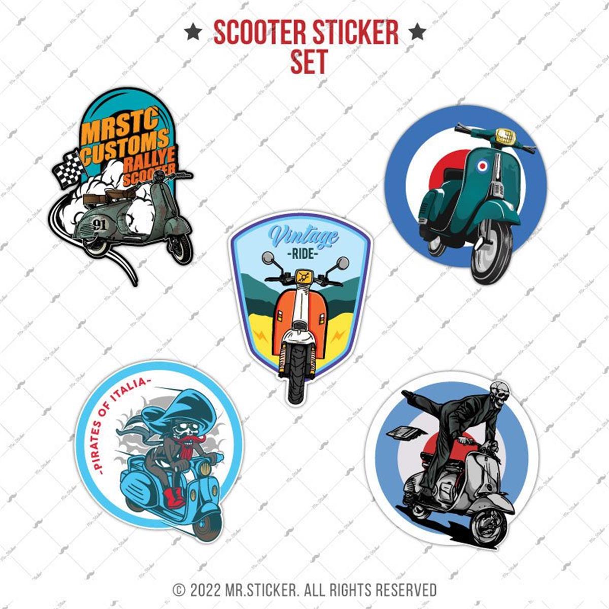 VSPBDL6 Scooter Sticker Seti