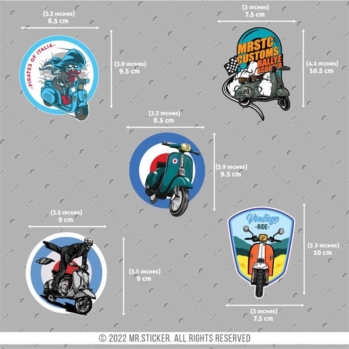 VSPBDL6 Scooter Sticker Seti