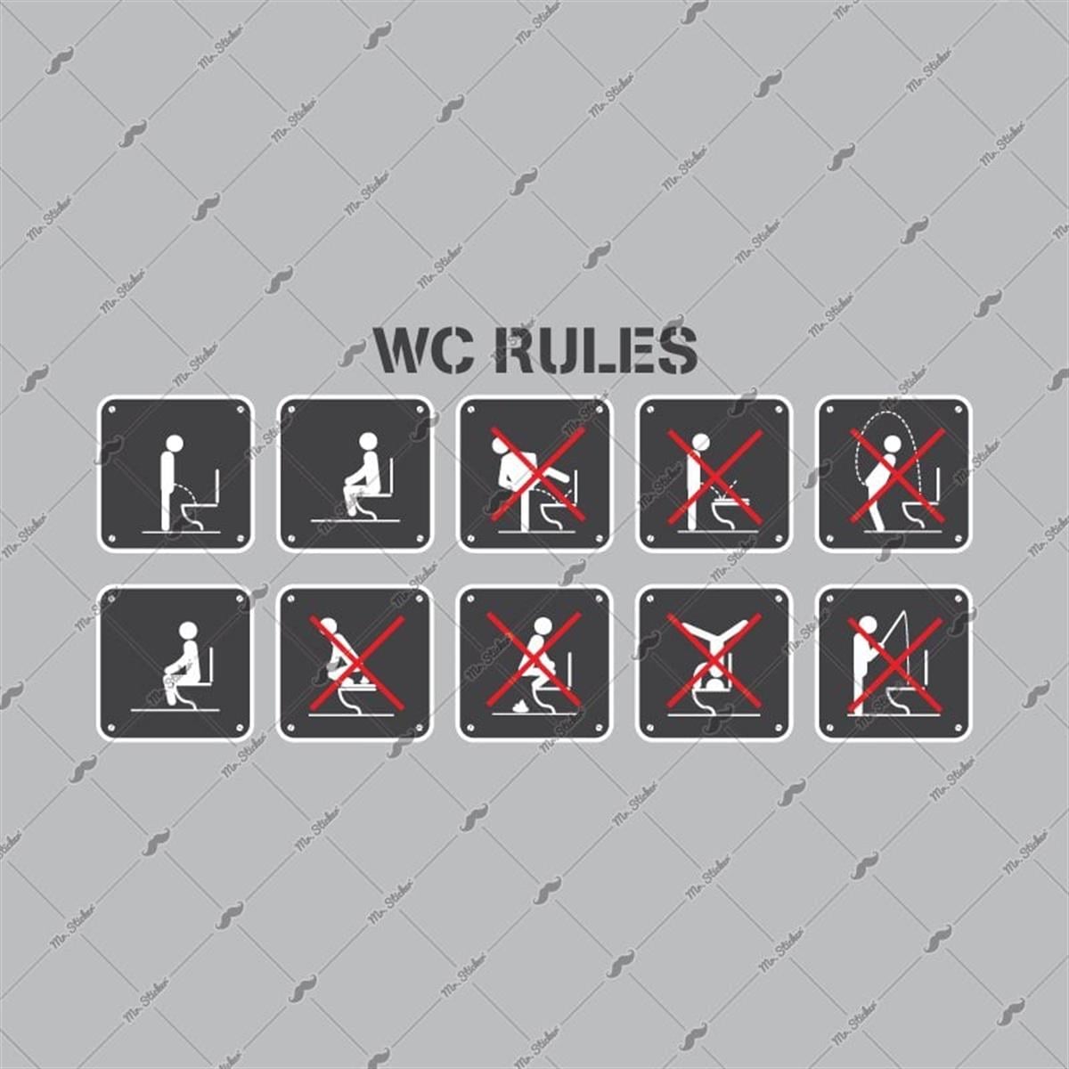 WC37 Tuvalet Kurallari Full Set