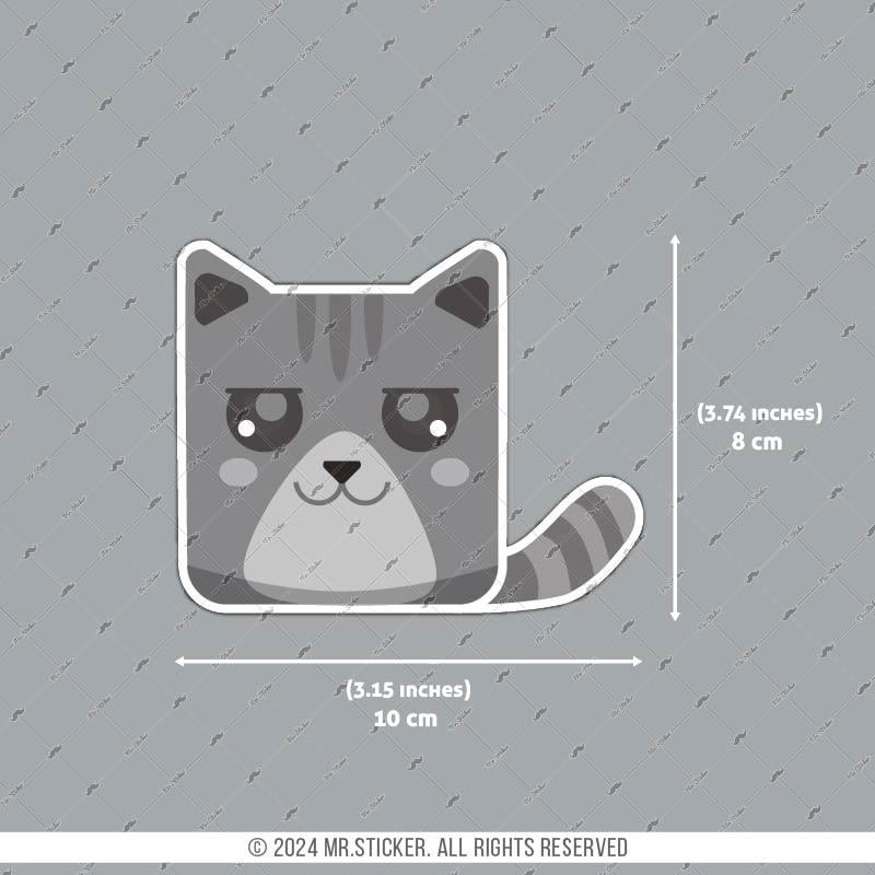 ANCT20- Gri Tekir Kedi Etiketi