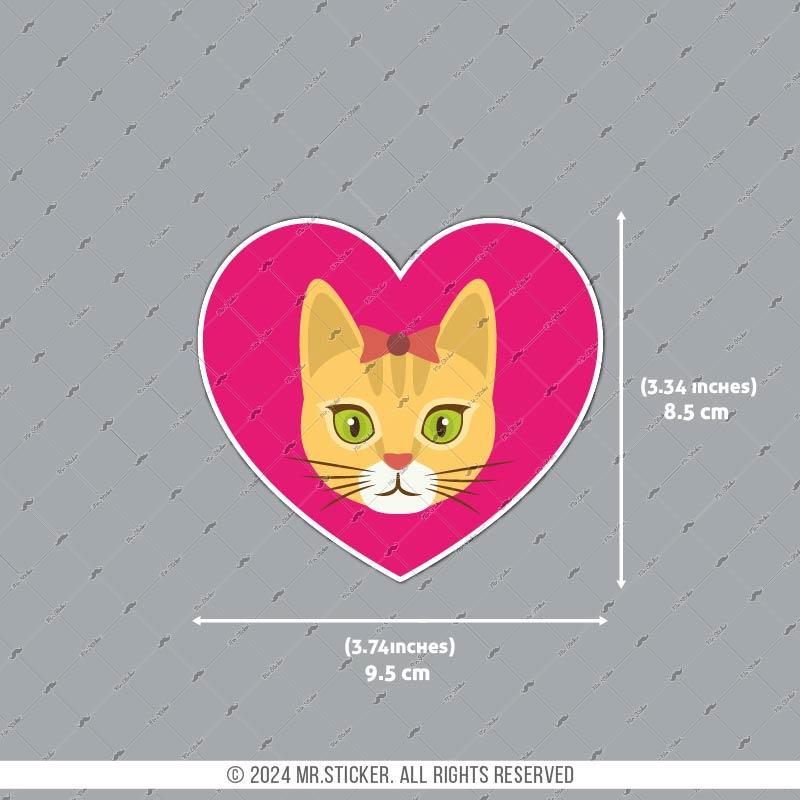 ANCT22 Kalp Kedi Etiketi