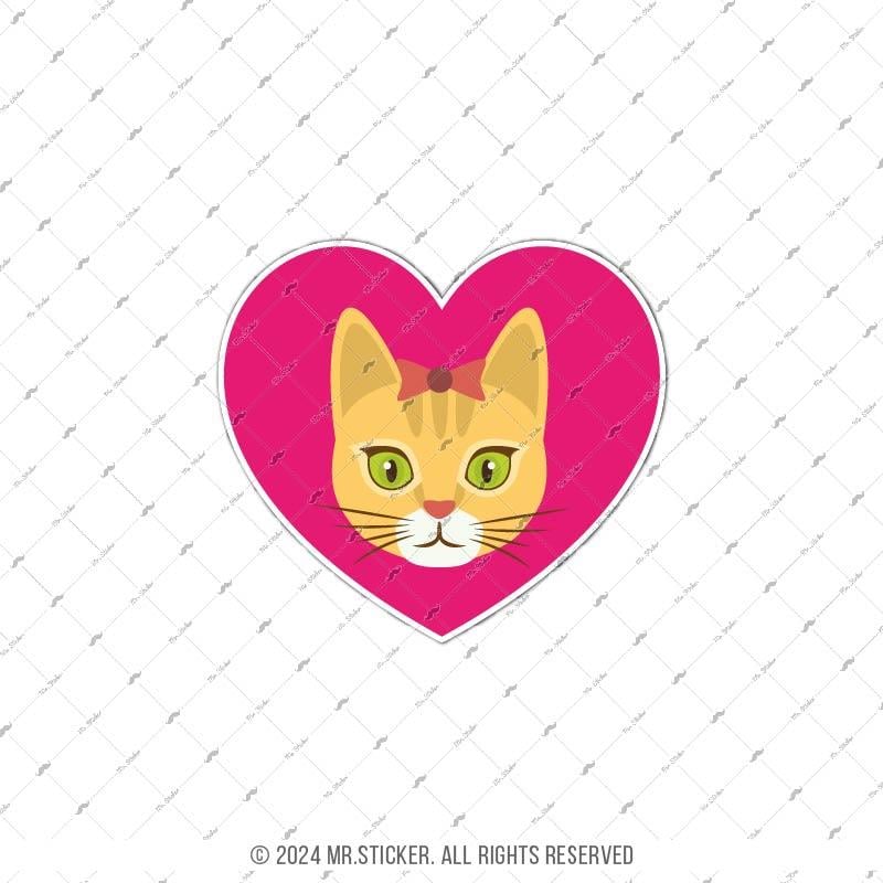 ANCT22 Kalp Kedi Etiketi