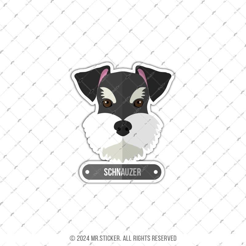 ANDG23- Schnauzer Kopek Etiketi