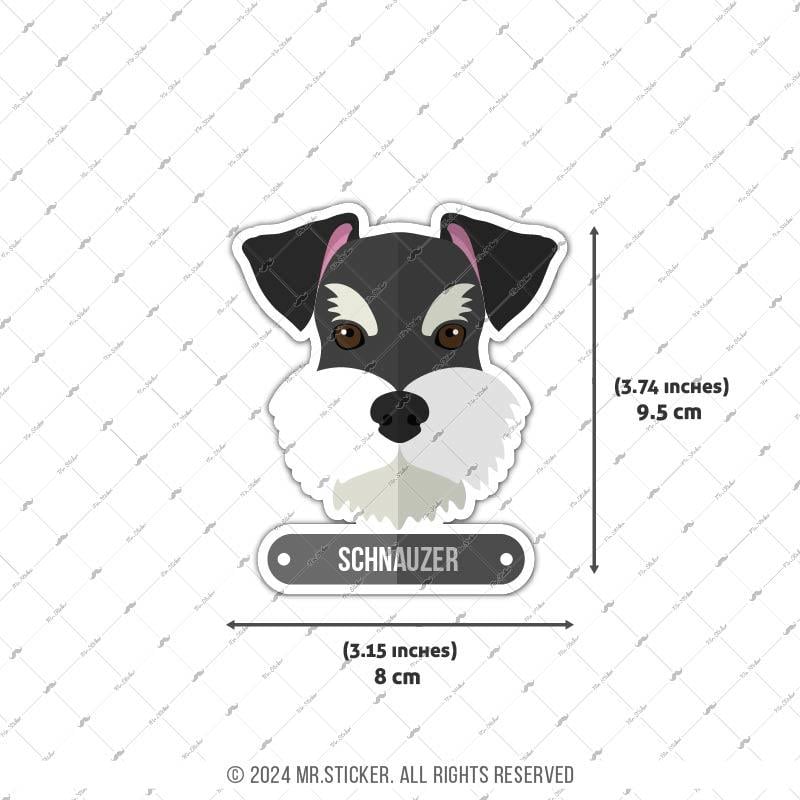 ANDG23- Schnauzer Kopek Etiketi