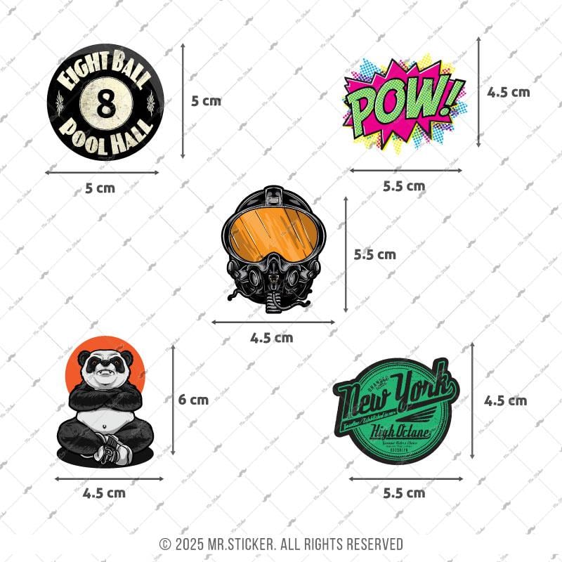 BDLS12 Küçük Boy 10lu Sticker Seti