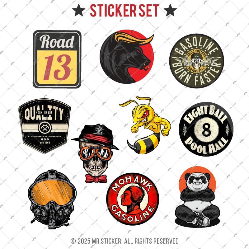 BDLS13 Küçük Boy 10lu Sticker Seti
