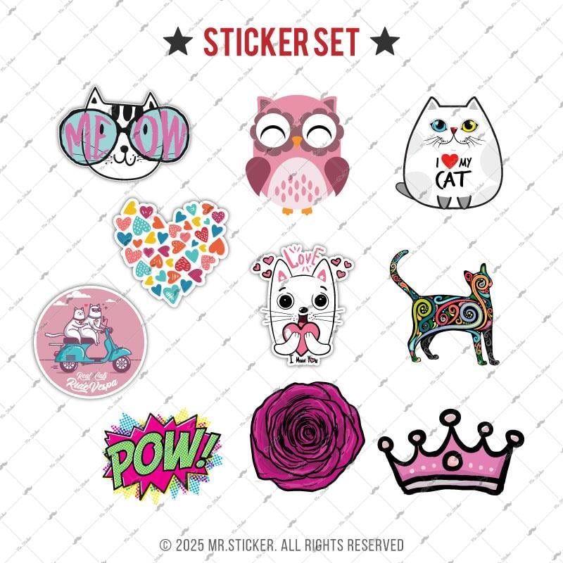 BDLS33 Küçük Boy 10lu Sticker Seti