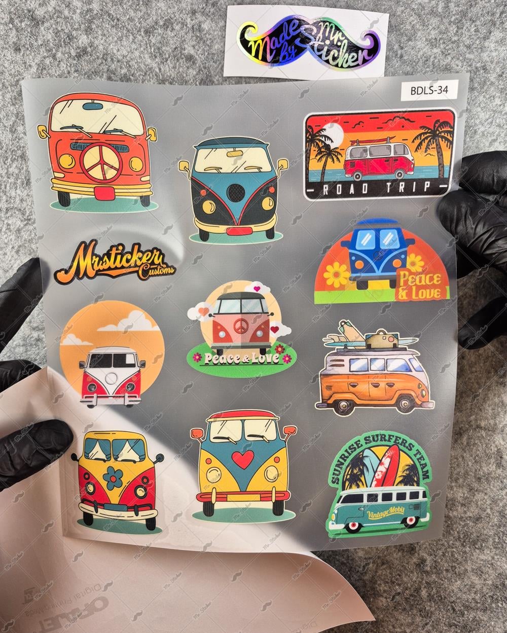 BDLS34 Küçük Boy 10lu Sticker Seti
