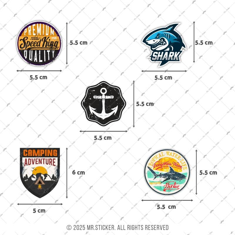 BDLS36 Küçük Boy 10lu Sticker Seti