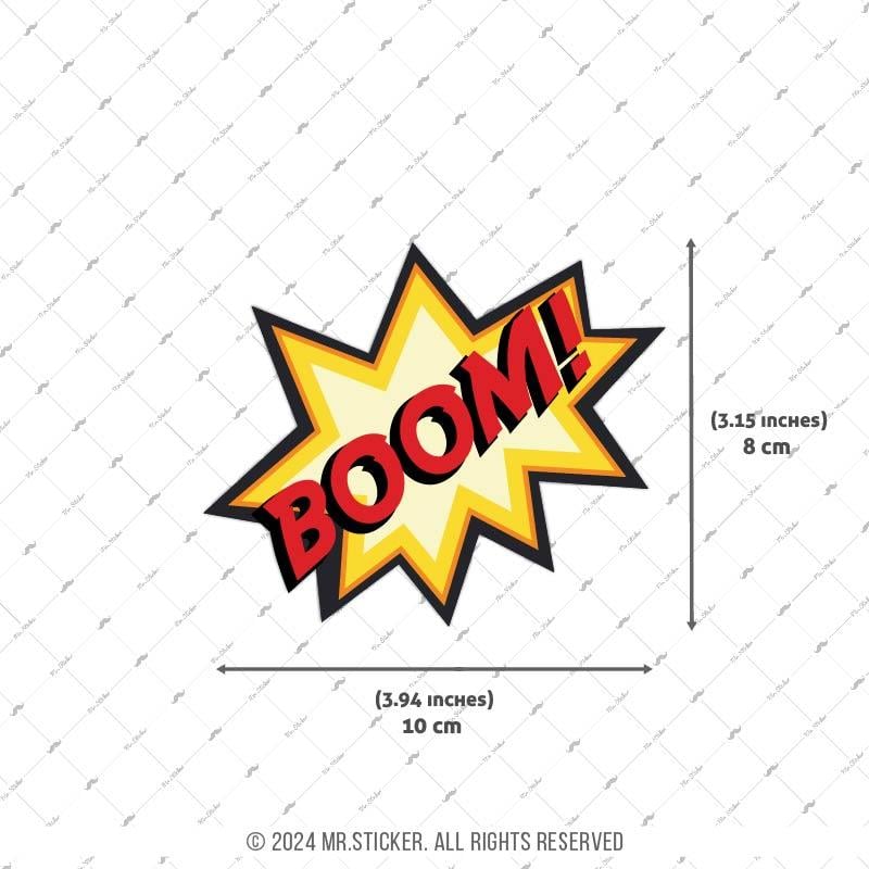 CEX3 Boom Cizgi Roman Efekti Etiketi