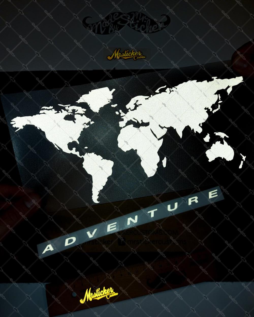 CSE18S İkili Set - Reflektif Basitlestirilmis Dunya Haritası