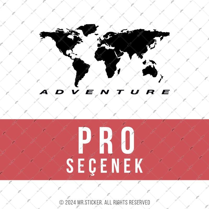 CSE4 Basitlestirilmis Dunya Haritasi - Renk Seçenekli