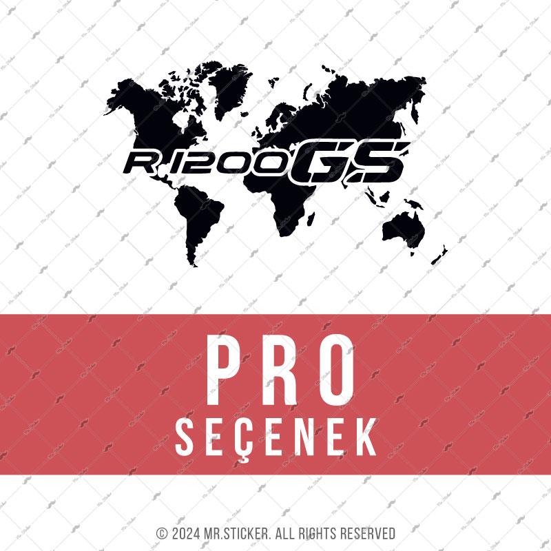 CSE8 GS1200 Detayli Dunya Haritasi Desen Sticker - Renk Seçenekli